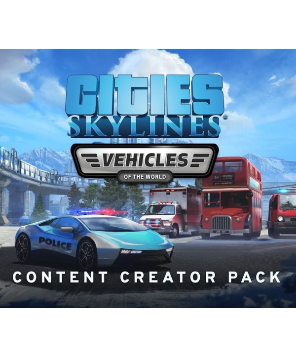 Cities: Skylines - Content Creator Pack: Vehicles of the World DLC Steam Key EUROPE